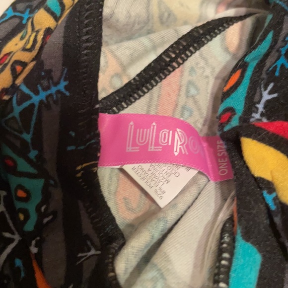 LULAROE COFFEE CUPS CAKE AND UTENSILS LEFGINGS - Picture 3 of 5